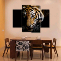 HIASAN DINGDING DEKORASI RUMAH MOTIF HEWAN/PAJANGAN DINGDING POSTER KAYU PAPAN MDF TEBAL 6MM 1SET 4P