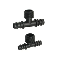 Male 3/4 to 16mm 20mm hose water splitter tee connector 1/2 3/4 2-way Garden hose tee fittings 3 pcs