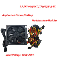 T.F.SKYWINDINTL 1600w 12v Power Supply Mining PSU 1600w Power Supply 6 GPU Graphics Card RX480 RX570 RX470 Eth Zcash Miner Power
