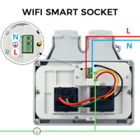 Avoir Wifi Smart Wall Plug Universal Weatherproof Socket Cover IP66 Outdoor Electrical Socket With Tmer 3Pin Plug Home Appliance