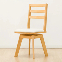 【NITORI 宜得利家居】◆旋轉式餐椅 ROPIA2 LBR 橡膠木(ROPIA)