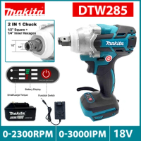 Makita Tools DTW285 Impact Wrench Machine Brushless Cordless Electric Wrench High Torque Rechargable Tool For Makita 18V Battery