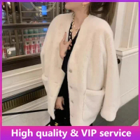 High Quality Genuine Fur Coat for Women, Short Winter Fur Coat for Women，Real Fur Coat ，Jacket Women, Real Fur, Mink Fur Coat