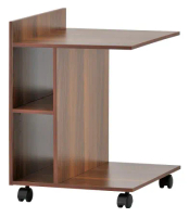 【ikloo】可移式書櫃推車 縫隙邊櫃  收納便利邊桌