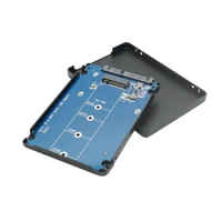 M.2 NGFF SSD to 2.5" sata ssd Drives Card for SATA III Supports M.2 NGFF SATA with Aluminum Case Enclosure