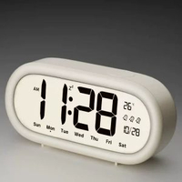 檯鐘鬧鐘大音量自律智慧鬧鐘溫度日曆時間管理超大熒幕電子時鐘