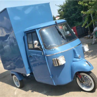 Outdoor Kitche Mobile Tricycle Electric Cooking Truck Hot Dog Cart With Fryer Food Ice Cream Popcorn Machine