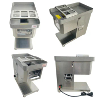 Desktop Meat Slicing Machine For Kitchen Cafeteria Meat Processing Equipment Slicing Shredding Fresh Meat Cutting Machine