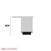 傢俱腳墊櫥櫃腳可調節方形鋁合金浴室櫃沙發茶几腿金屬加厚