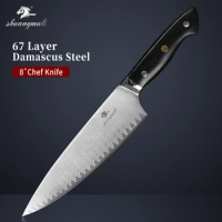 8 Inch Kramer Kitchen Chef Knives 67 Layer Damascus Steel Cleaver Knife Sharp Cooking Cutting Tool Slicing Meat With Gift Box