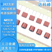 Công Tắc Cầu Chì Vuông, Hình Trụ, 392 Chiếc, T1A / 2A / 2.5A / 3.15A / 4A / 10A, 250V, Công Tắc Cầu 