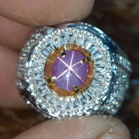 HQ Natural Pink Star Sapphire NH Srilanka BatuPermata Safir Top Ster