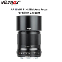Viltrox 56mm F1.4 Camera Lens Portrait Auto Focus Wide Angle Large Aperture Lens APS-C for Nikon Z Mount Camera Lenses Zfc Z6 Z7