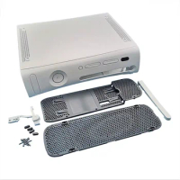 Housing Replacement Top and Bottom Case For Xbox 360 Console Upper Back Shell Cover For Xbox360 Black