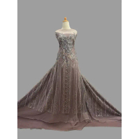 Tulle payet 3D payet premium  motif eksklusif  harga per setengah meter cocok untuk gaun