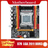 X79 Motherboard LGA 2011 Support DDR3 Memory Computer Mainboard PCI-E 16X NVME M.2 SSD for Intel CPU E5 2600/ 2689/2690/2670
