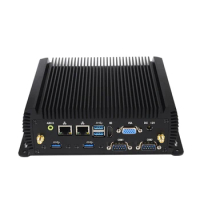 Industrial Desktop PC Core I3 4005U I5 5200U I7 5500U Linux 2*Gigabit Ethernet 300Mb/s WiFi 6*RS232/