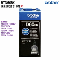 【浩昇科技】Brother BTD60BK BTD60 黑色 原廠填充墨水