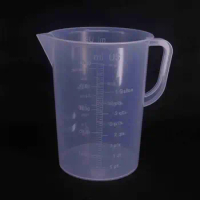 5000ml Plastic Clea Measuring Cup Graduated Lab Test Liquid Measure Tool Lot