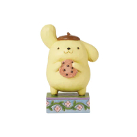 【Enesco】精品雕塑 Sanrio 三麗鷗 布丁狗手拿餅乾居家擺飾