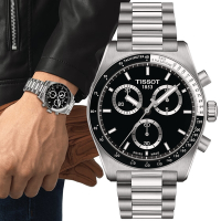 TISSOT天梭 官方授權 PRS516 計時石英腕錶 母親節 禮物 40mm/T1494171105100