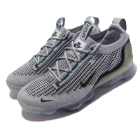 【NIKE 耐吉】慢跑鞋 Air Vapormax 2021 FK SE 男鞋 灰 針織 襪套 全氣墊 運動鞋(DN3074-001)