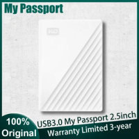 Western Digital My Passport PHDD white 1TB 2TB 4TB 5TB Portable External Hard Drive with backup software password protection
