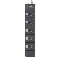 รางปลั๊กไฟ (5 ช่อง, 5 สวิตช์, 5 เมตร) รุ่น PG155W
