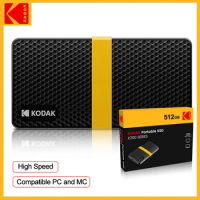 Kodak NVME SSD 2tb External Hard Drive M.2 SSD 1tb 512gb 256gb Portbale HD Solid State Disk for Laptop PS4 PS5 Smartphone