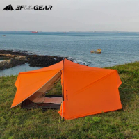 3F UL GEAR SHELL 2 Person Tent Outerdoor Camping Tent Hiking Ultralight Sunshade Windproof Cabin Tent