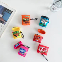 Chocolate Reeses NERDS Kitkat Sour Patch kids Cheetos Earphone Case For AirPods Pro 3 2 1 Ben Jerry Wireless bluetooth headset