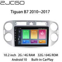 Car Multimedia Player Stereo GPS DVD Radio Navigation Android Screen for Volkswgen VW Tiguan B7 2010~2017