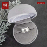 MT แหวนเงินแท้ แหวนเกลี้ยง หน้าโค้ง หน้ากว้าง 8 มม ไซส์ 51 55 56 (sr001-08) MT Jewelry มณีธารา  ใช้แ