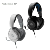【最高折200+跨店點數22%回饋】SteelSeries 賽睿 Arctis Nova 1P 有線耳機麥克風 黑色/白色