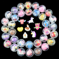 10Pcs Transparent Ball Capsule Toys Kids Birthday Party Favors Baby Shower Guest Gift Souvenir Pinata Fillers Blind Mystery Box