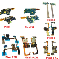 USB Charging Port Flex For Google Pixel 2 2XL 3 3XL 3A XL 4 4XL 4A 5G 5 5A 6 6A 7 PRO Charger Dock Plug Connector Board PCB Part