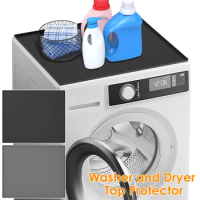 New Washer and Dryer Top Cover Silicone Washer Top Protector 23.6×19.7 Inch Washer and Dryer Top Protector Washable Dryer Top