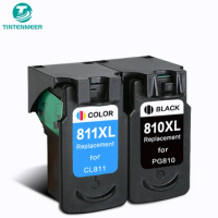 TINTENMEER CARTRIDGE PG-810 CL-811 PG810 CL811 810XL 811XL COMPATIBLE FOR CANON CANON810 PRINTER IP2770 IP2772 MP245 MP258 MP268
