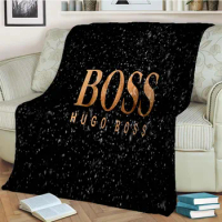 H-Hugo Boss Logo Print Blanket,Fashion Soft Cozy Living room Bedroom Sofa Bed Travel Blanket Birthday Gift