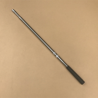 1.2米1.5米兩節不銹鋼伸縮桿 空心抄網竿子 8mm螺口 桿頭鉚釘加固