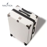 [NAUTICA]新款旅行密碼箱行李箱結實耐用鋁框學生靜音大容量皮箱.