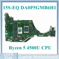 High Quality DA0P5GMB6H1 With AMD Ryzen 5 4500U CPU Mainboard For HP 15S-EQ Laptop Motherboard 100% Fully Tested Working Well