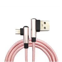 【Xmart】2入 for SONY PS4 無線遊戲手把/遙控手把 專用90度電競USB充電線-120CM-粉色