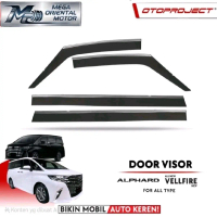 OTOPROJECT Talang Air Injection All New Alphard Vellfire 2023-2025 Slim dengan List Chrome Bahan Teb