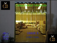 Tirai Plastik PVC Curtain Kuning /Tirai plastik Kuning 2 mm x 20 cm x 50 meter Grade A