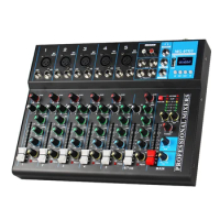 MG-07 Professional 7-Channel Audio Mixer With USB MP3 Player Mixing Console Of DSP DJ Audio Console Mixer