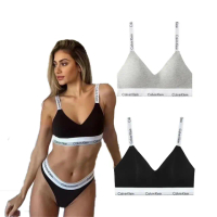 【Calvin Klein 凱文克萊】CK內衣 後扣內衣 QF7059 運動內衣 運動型 Calvin Klein 無鋼圈 有襯墊(內衣CA側)
