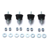 4pcs Ống rung cao su Túi Damper Ống Pad cho điều hòa không khí