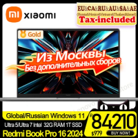 Xiaomi Redmi Book Pro 16 2024 Newest Ultra 5/Ultra 7 Intel ARC Graphics 32G LPDDR5x RAM 1T SSD LCD 3.1K 165Hz Screen Mi Laptop