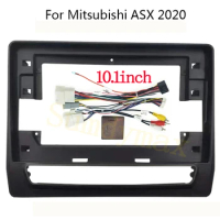 10.1 inch Car Radio Fascia Panel canbus box cable for Mitsubishi Asx 2020 2021 Android Radio Dashboard Kit Face Plate Fascia